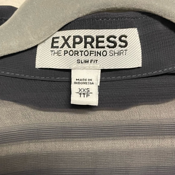 Express Slim Fit Portofino Button Down Shirt - Picture 2 of 6